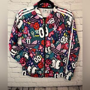 adidas Original Women Hattie Stewart Superstar SST Track Jacket‎ Sz Small Dv2659